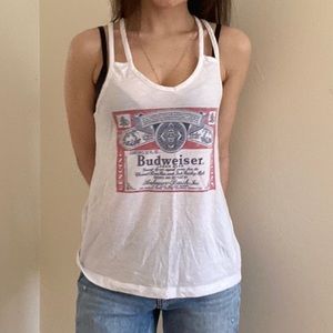 Vintage Budweiser Womens Racerback Tank XS